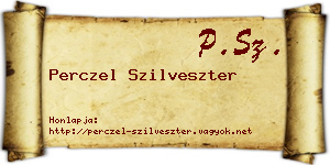 Perczel Szilveszter névjegykártya